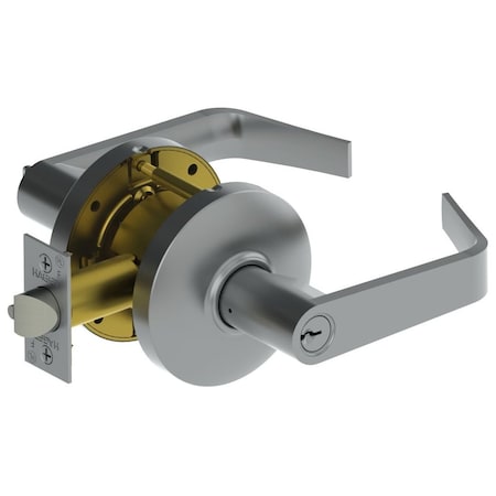 Hager Hinge Hager Withnell Lever Storeroom Cylindrical Lock Satin Chrome Finish 3580WTN26D